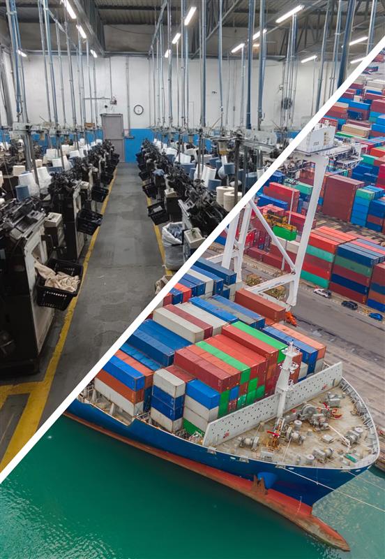 Imagem da Fabrica e Navio